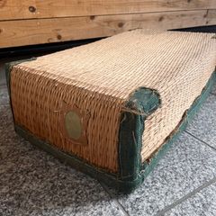 古道具 柳行李 やなぎこおり 竹網細工 竹編みかご 収納ケース 整理箱
