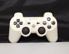 T【HY】【ジャンク品】SONY PS3 純正 ワイヤレスコントローラー DUALSHOCK 3 CECHZC2J A1 振動機能搭載 ホワイト Bluetooth接続 プレイステーション3 純正パッド[ゆうパケット発送、送料無料]