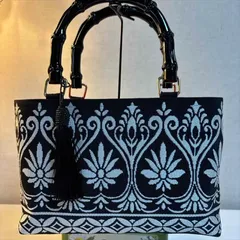 帯リメイクバッグ　小ぶりモノトーン