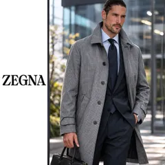 美品✨ZEGNA ゼニア ステンカラーコート ウール チャコールグレー系 L 2026年最新】Zegna メンズ ステンカラーコートの人気アイテム - メルカリ