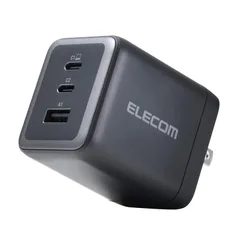【人気商品】EC-AC104100BK ブラック スイング式プラグ採用 PD対応 USB USB-A Type-C 3ポート 100W 充電器 エレコム