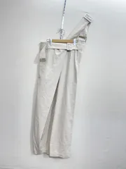 patterntorso パターントルソ アンティカ 綿麻オールインワン ワンショルダー ラップ風 サロペット オーバーオール sizeF/ホワイト系 ■■レディース