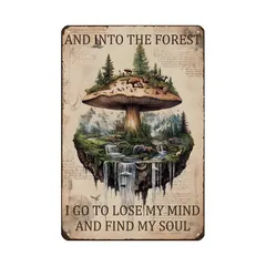 新品 ブリキ看板 レトロ インテリア 森 動物 ポスター 壁飾り ビンテージ おしゃれ ディスプレイ 雑貨 アート