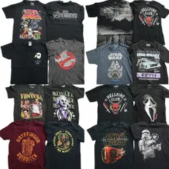 古着卸 まとめ売り 映画・ドラマ 半袖Tシャツ 16枚セット (メンズ XS /S ) ゴーストバスターズ ホラー ストレンジャーシングス 中古 NE0048