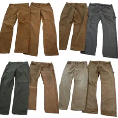 古着卸 まとめ売り ディッキーズ Dickies ダック ペインターパンツ 8枚セット (メンズ 36 ) ワーク グレー ベージュ 中古 古着 NE0096