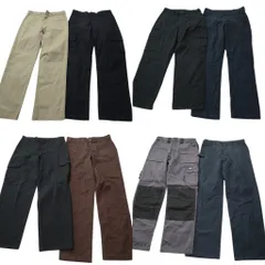古着卸 まとめ売り ディッキーズ Dickies パンツ MIX 8枚セット (メンズ 32 ) ダブルニー バイカラー ワーク カーゴ 中古 古着 NE0140