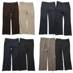 古着卸 まとめ売り Wrangler ラングラー ランチャー パンツ 8枚セット (メンズ 40 /38 ) スラックス センタープレス ブラック 中古 NE0213