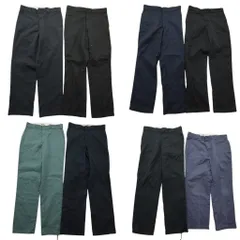 古着卸 まとめ売り ディッキーズ Dickies 874 ワーク パンツ 8枚セット (メンズ 34 /33 /32 ) ブラック ネイビー 中古 古着 NE0205
