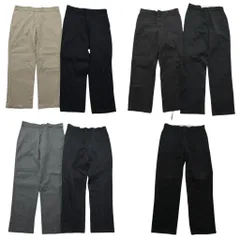 古着卸 まとめ売り ディッキーズ Dickies 874 ワーク パンツ 7枚セット (メンズ 36 /34 ) ブラック グレー ベージュ 中古 古着 NE0203