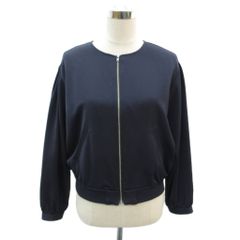 ビームスハート BEAMS HEART ノーカラージャケット ブルゾンジャケット 上着 ジップアップ 紺 /SY77 ■ECD001