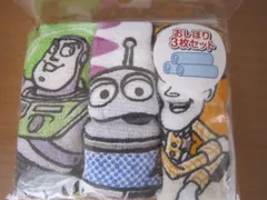 新品　ディズニー　トイストーリーおしぼりタオル3枚組