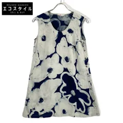 45RPM ｲﾝﾃﾞｨｺﾞ染め ｺｯﾄﾝ ﾁｭﾆｯｸﾜﾝﾋﾟｰｽ 1