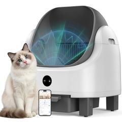 全自動猫トイレ 本体 大型猫用 多頭飼い対応: 自動 清掃 消臭 静音設計