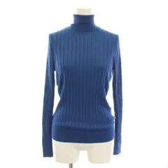 スローン SLOANE ニット セーター 絹 1 青 長袖 /RE