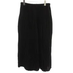 スペッチオ SPECCHIO プリーツパンツ ポリエステル ワイド 40 黒 /RE