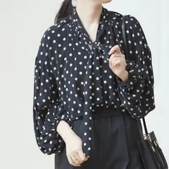 JOURNAL STANDARD L’essage (ジャーナルスタンダードレサージュ) IPEKER NEW ボウタイブラウス ブラック FREE