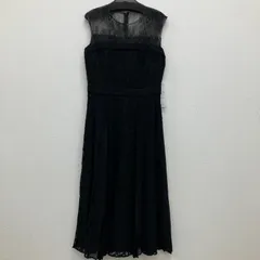 AP170　Diagram　ダイアグラム　 GRACE CONTINENTAL　グレースコンチネンタル　 タグ付き　美品　レディース　レースプリーツフレアワンピース　ブラック　36　ノースリーブワンピース　ドレス　フォーマル　冠婚葬祭　オケージョン　パーティー