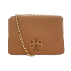トリーバーチ TORY BURCH チェーン ショルダーバッグ レザー ロゴ キャメル /UO