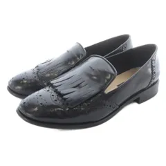 ファビオルスコーニ FABIO RUSCONI タッセル ローファー レザー 35 黒