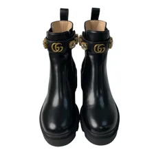 未使用 グッチ GUCCI GGマーモント サイドゴアブーツ # 36.5 550036 レディース