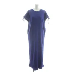 アダムエロペ Adam et Rope' ワンピース ロング F 紺 ネイビー 半袖 ドローストリングスリーブ /RR