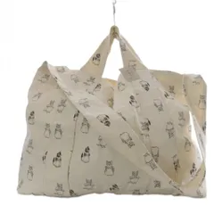 サマンサモスモス SM2 ×PETER RABBIT ハンドバッグ ショルダーバック 2WAY 猫柄 キナリ /YO12