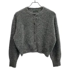 uncrave アンクレイヴ ノーカラーシャギーカーディガン 7120818 シルバー 1