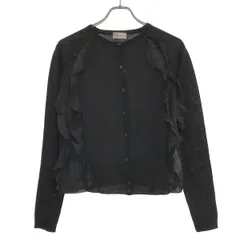 RED VALENTINO レッド ヴァレンティノ フリルニットカーディガン NR3KA0D6380 ブラック Mのサムネイル