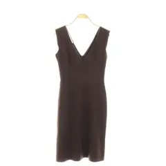 ダイアンフォンファステンバーグ DIANE von FURSTENBERG ノースリーブワンピース ウール 4 ブラウン /DO ■OS ■AXのサムネイル