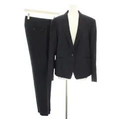 ピーエスポールスミス PS Paul Smith 19SS スーツ セットアップ 上下 テーラードジャケット シングル 46L パンツ スラックス 42L ストライプ柄 紺 ネイビー /YT