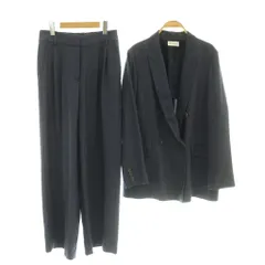 プラステ PLST トリアセブレンドオックスダブルジャケット パンツ セットアップ L 紺 ネイビー /SS ■OS