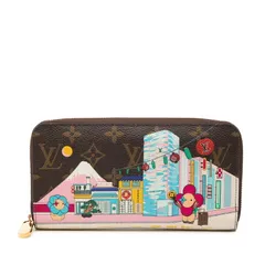 ルイ ヴィトン モノグラム ジッピーウォレット ヴィヴィエンヌ ラウンドファスナー 長財布 M81630 ブラウン マルチカラー PVC レディース LOUIS VUITTON【1-0258178】