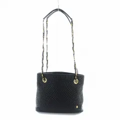 バリー BALLY トートバッグ ハンド キルティング ゴールドチェーン ロゴ 黒 ブラック ■GY11 /MQ