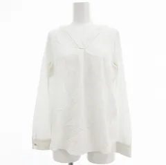 アンタイトル UNTITLED ブラウス 長袖 Vネック 2 M 白 ホワイト /OU