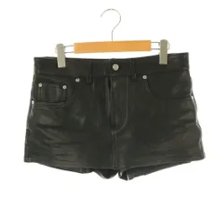 マークジェイコブス MARC JACOBS グロッシー レザー スコート ショートパンツ キュロット ジッパーフライ 26 黒 2F4RBT002W01 /NR ■OSのサムネイル