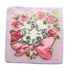 フェイラー FEILER × ディズニー スウィートローズ マリー タオルハンカチ 花柄 ピンク 紫 /MI ■OS ■SH