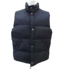 ブルックスブラザーズ BROOKS BROTHERS ダウンベスト ミドル丈 スタンドカラー L 紺 ネイビー /SM20 ■GY61のサムネイル