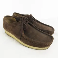 クラークス clarks UK 8 1/2 26.5cm 979E ワラビー Wallabee シューズ ブーツ スウェード レザー 茶 ブラウン 靴