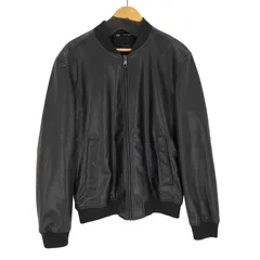 ザラ ZARA フェイクレザー ジップアップ ジャケット メンズ import：M 