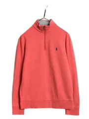 【お得なクーポン配布中!】 ポロ ラルフローレン ハーフジップ 長袖 Tシャツ メンズ レディース S / ロンT スムース ストレッチ カットソー ハイネック ワンポイント