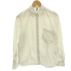 マーガレットハウエル MHL. コットン斜めポケット長袖シャツ ブラウス 長袖 シアー 1 ライトグレー /HN ■ECD001