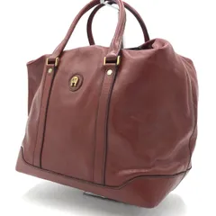 アイグナー AIGNER ハンドバッグ ボストン レザー ボルドー 大容量 鞄