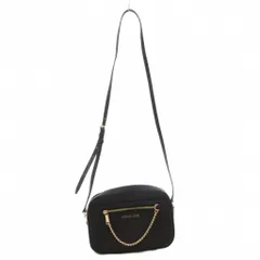 マイケルコース MICHAEL KORS ショルダーバッグ 黒 ブラック 無地 ジッパー開閉 チェーン付き /KR ■GY06