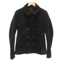 アメリカンラグ シー AMERICAN RAG CIE 美品 ピーコート ウール 1 黒 ブラック ダブルブレスト /RG ■GY06のサムネイル