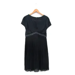 アンタイトル UNTITLED ワンピース 半袖 ロング シンプル 2 ネイビー 紺 /KT12