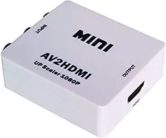 コンポジット(黄)映像を、HDMIに変換する：RCA/AVケーブルからHDMIへの変換アダプター：コンポジットto HDMI アップスケールコンバーター/av to