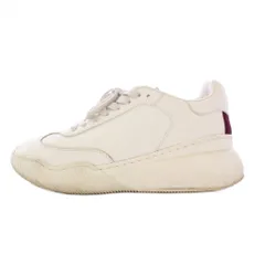 ステラマッカートニー STELLA McCARTNEY ローカットスニーカー シューズ 厚底 レザー 36 白 ホワイト /BB