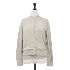 martinique マルティニーク カーディガン ベージュ FREE | 20春夏 コットンニットアンサンブルカーディガン | プルオーバー ボトルネック 5分袖 ボタンダウン ハイゲージ ウォッシャブル | トップス セーター【レディース】【中古】