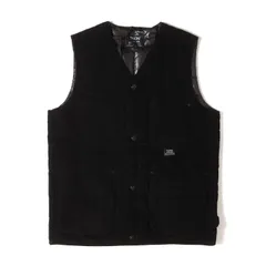 【美品】TAION タイオン ベスト ブラック 黒 サイズ:L | Vネック コーデュロイ ダウンベスト | アウター ジャケット ブルゾン 上着【メンズ】【中古】