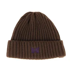【美品】NEEDLES ニードルズ ビーニー オリーブ サイズ:FREE | 24AW パピヨン刺繍 ワッチビーニー (Watch Cap Merino Wool) | 日本製 ブランド ニットキャップ 帽子【メンズ】【中古】のサムネイル